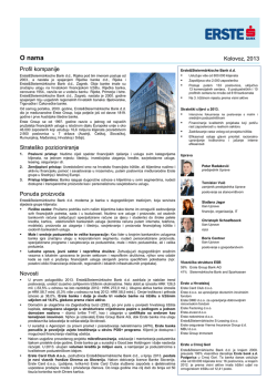 Fact Sheet - Erste Bank