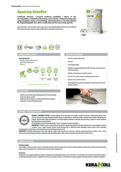Aquastop Nanoflex&reg; - the Kerakoll products area