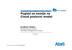 Pogled sa zemlje na Cloud poslovni model