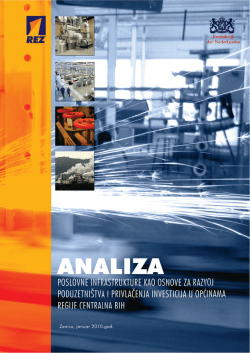 ANALIZA POSLOVNE INFRASTRUKTURE KAO