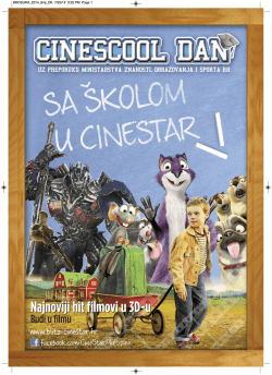 Najnoviji hit filmovi u 3D-u