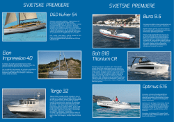 Popis premijera - Biograd Boat Show
