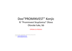 ovdje - Prominvest doo