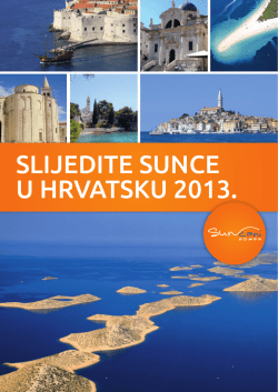 SLIJEDITE SUNCE U HRVATSKU 2013.