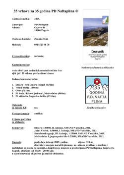 35 vrhova za 35 godina PD Naftaplina ®