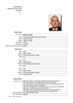 Berislav Pavišić - Pravni fakultet Sveučilišta u Rijeci