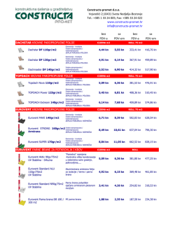 Cjenik Eurovent - Constructa promet doo