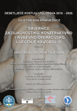 Program i sazetci radova - Smjernice za dijagnostiku konz i invaz