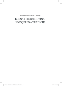 Bosna i Hercegovina iznevjerena tradicija