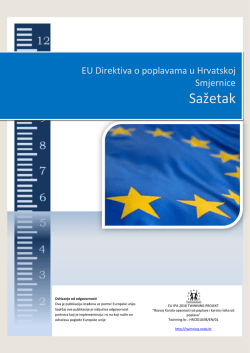 Sažetak smjernica za provedbu Direktive o procjeni i upravljanju
