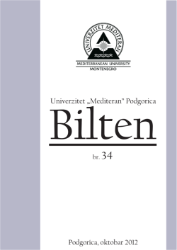br.34 - Univerzitet `Mediteran`