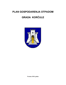 PLAN GOSPODARENJA OTPADOM GRADA KORČULE