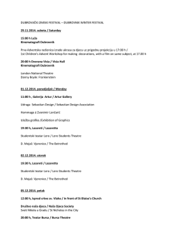 DUBROVAČKI ZIMSKI FESTIVAL &ndash; DUBROVNIK WINTER