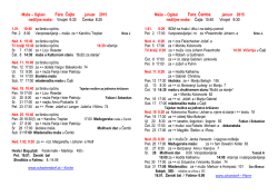 Ma&scaron;e &ndash; Oglasi Fara Čajta januar 2015 nediljne ma&scaron;e: Vincjet 9:30
