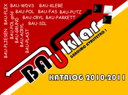 BAU-WDVS BAU-KLEBE BAU