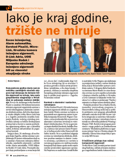 Iako je kraj godine, trži&scaron;te ne miruje