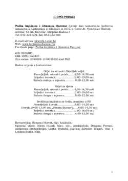 IZVJE&Scaron;ĆE O RADU ZA PRVO POLUGODI&Scaron;TE 2009