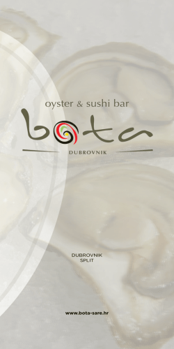 oyster & sushi bar meni
