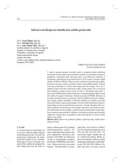 Infracrveni dizajn na tekstilu kao zaštita proizvoda