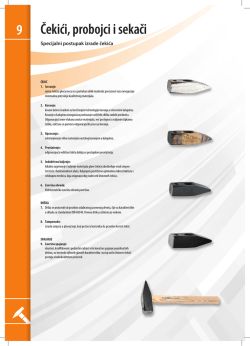 Unior katalog, Čekići, probojci i sekači (download PDF