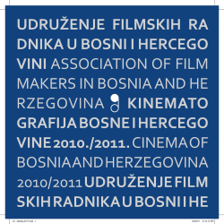 BH. FILM 2010 / 2011 - Udruženje filmskih radnika BiH / Fondacija