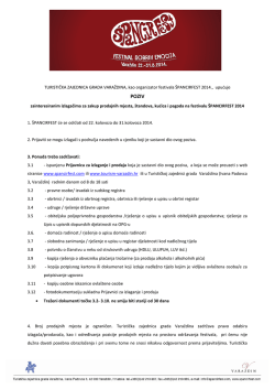 poziv - &Scaron;pancirfest