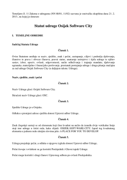 Statut udruge OSC.pages