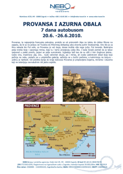 PROVANSA I AZURNA OBALA