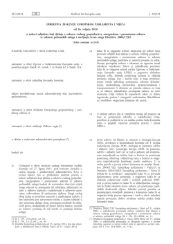 Direktiva 2014/25/EU Europskog parlamenta i Vijeća od 26. veljače