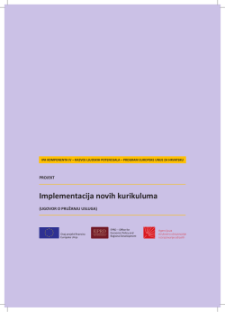 Smjernice za nadzor i evaluaciju provedbe novih - Ius-Info