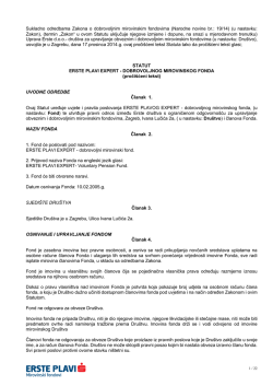 Sukladno odredbama Zakona o dobrovoljnim