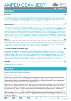 AMPEU OBAVIJESTI - Agencija za mobilnost i programe EU
