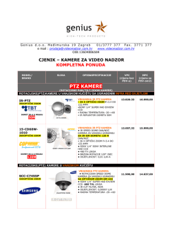 PTZ KAMERE - video nadzor