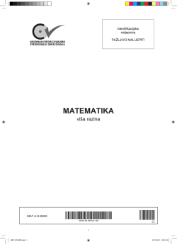 Ispitna knjizica-a razina zima 2010-2011