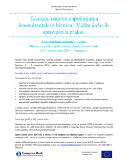 Saznajte osnove započinjanja konsultantskog biznisa