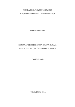 rezervat biosfere mura-drava-dunav, potencijal za održivi razvoj