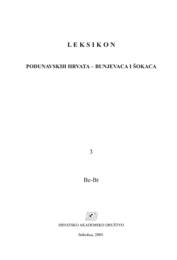 leksikon uvod B2.qxd - Hrvatsko akademsko dru&scaron;tvo