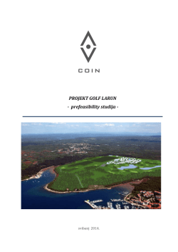 PROJEKT GOLF LARUN - prefeasibility studija -
