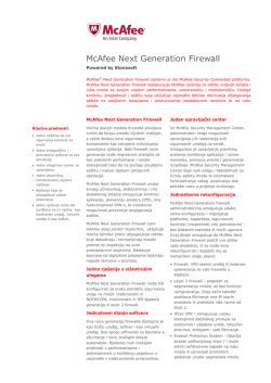 McAfee Next Generation Firewall
