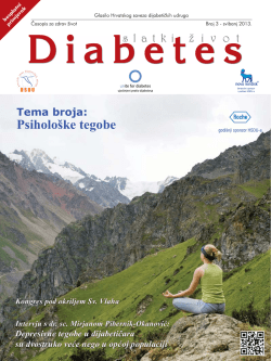 Psihološke tegobe - Hrvatski savez dijabetičkih udruga