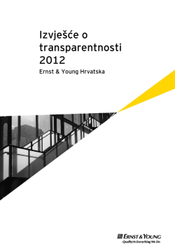 Izvješće o transparentnosti 2012