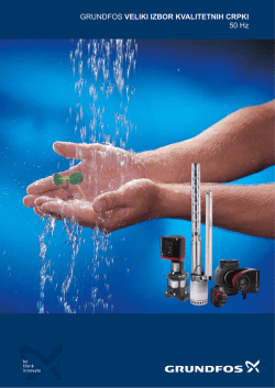 GRUNDFOS VELIKI IZBOR KVALITETNIH CRPKI 50 Hz