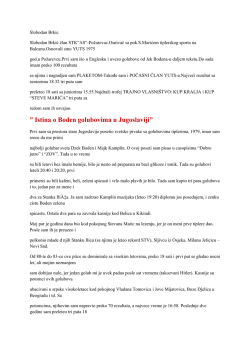 Istina o Boden golubovima u Jugoslaviji&rdquo;