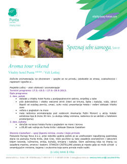 Aroma tour vikend - Lo&scaron;inj Hotels & Villas