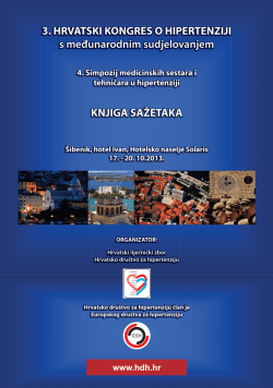 3. hrvatski kongres o hipertenziji