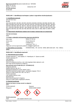 ODJELJAK 1.: Identifikacija tvari/smjese i podaci o