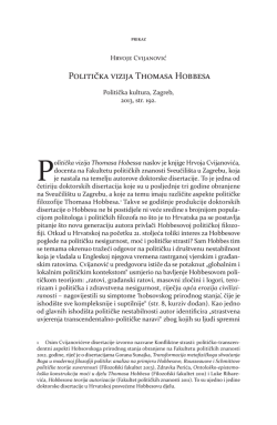 Politička vizija Thomasa Hobbesa