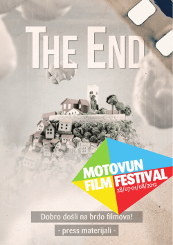 MOTOVUN FILM FESTIVAL 2012. | PRESS MATERIJAL 1