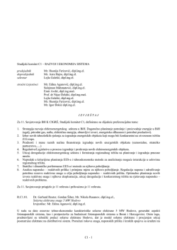 Izvještaj STK C1 (pdf)