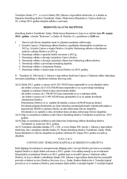 poziv na Glavnu skup&scaron;tinu